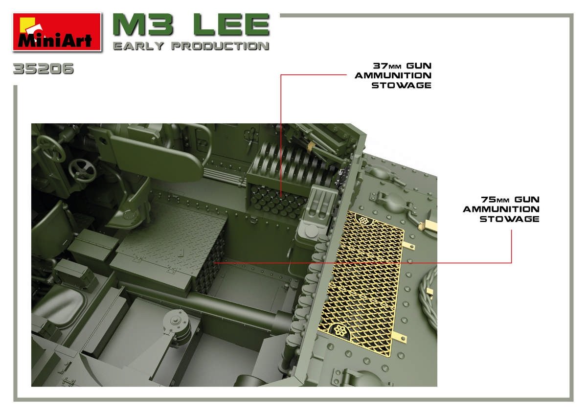 Miniart 35206 M3 Lee première production avec intérieur 1/35 – Bild 17