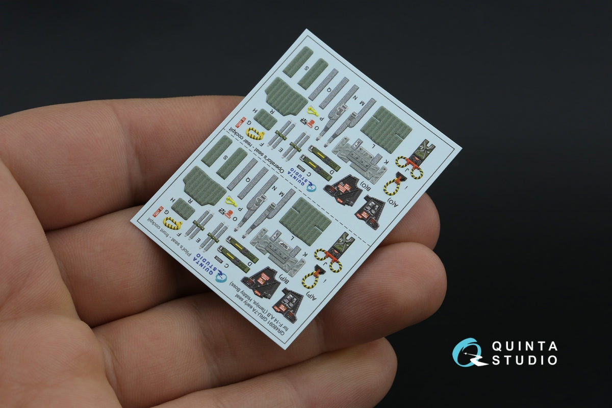 Quinta Studio QR+48091 GRU-7A (version initiale), 2 sièges éjectables pour F-14 A (Tamiya, Hobby Boss) 1/48 – immagine 3