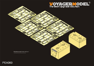 Modèle Voyager PEA060 Boîte à munitions moderne de l&amp;#39;armée américaine Cal.50 M2A1 (GP) 1/35