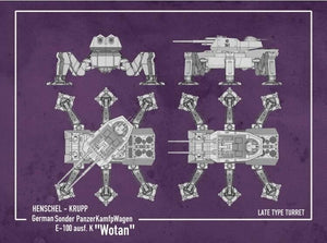 Modelcollect UA72159 Poing de guerre allemand Sonder PanzerKamfpWagen E-100 ausf.k &amp;quot;Wotan&amp;quot; (1/72) – imagen 2