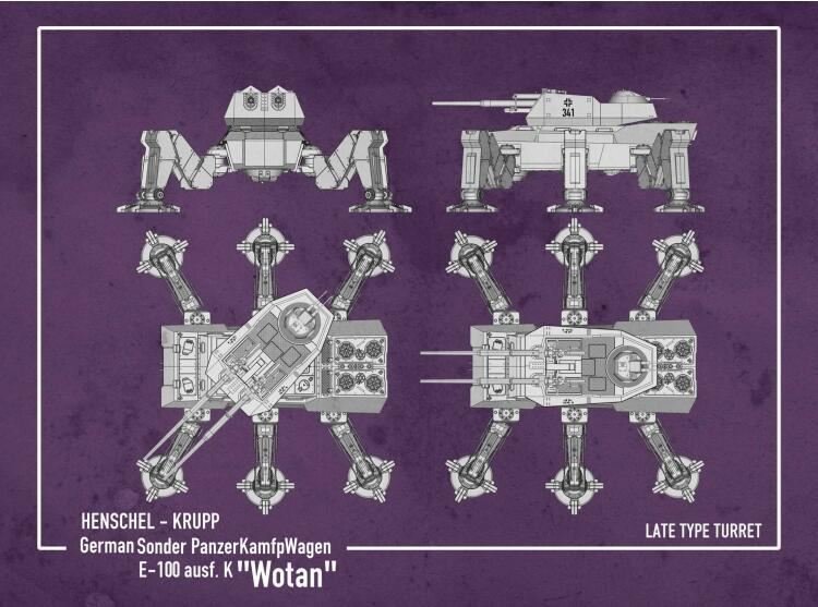 Modelcollect UA72159 Poing de guerre allemand Sonder PanzerKamfpWagen E-100 ausf.k &amp;quot;Wotan&amp;quot; (1/72) – imagen 2