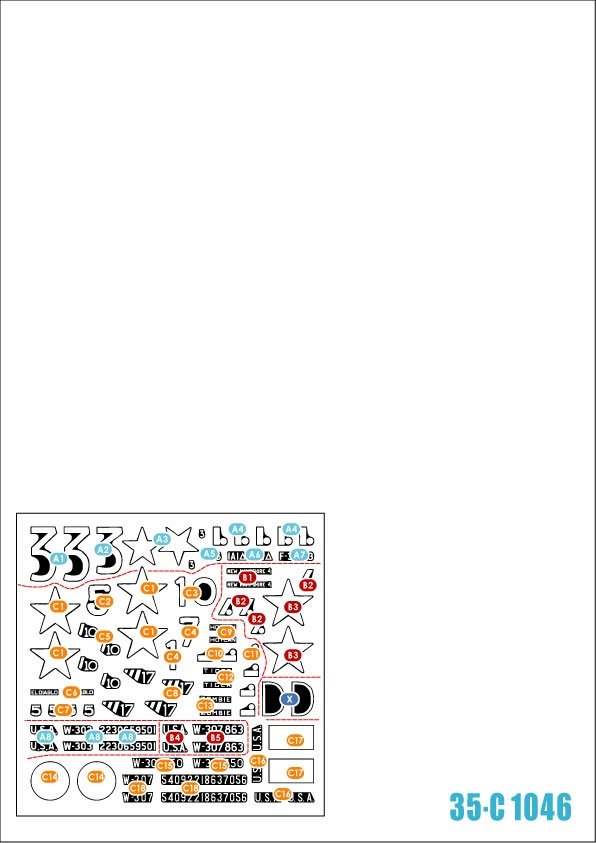 Star Decals 35-C1046 États-Unis en Afrique du Nord 1942-43 #2 1/35 – image 2