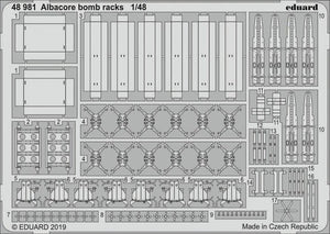 Eduard 48981 Supports de bombes Albacore 1/48 TRUMPETER