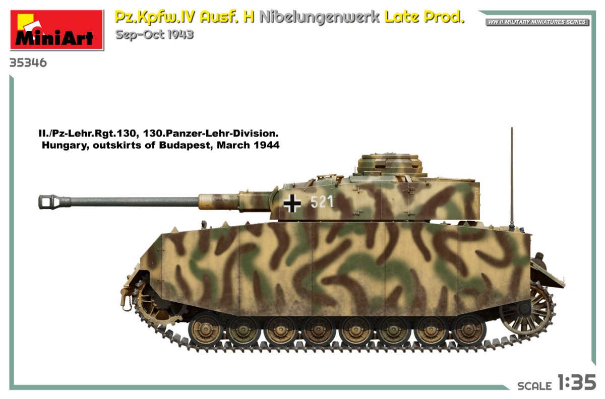 MiniArt 35346 Pz.Kpfw.IV Ausf. H Nibelungenwerk Tard Prod. Septembre-Octobre 1943 1/35 – image 4