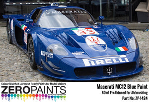 Peinture bleue Maserati MC12 Zero Paints ZP-1424, 60 ml – immagine 2