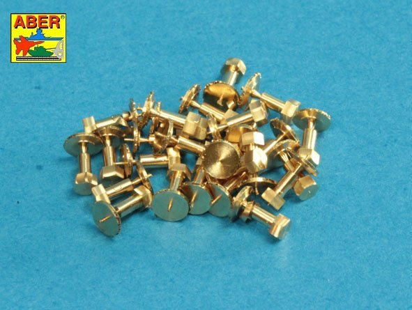 Aber 16114 AFV - Échelle 1/16 Imitation tournée de boulons hexagonaux 1,75 x 2,20 mm x 25 pièces (1/16)