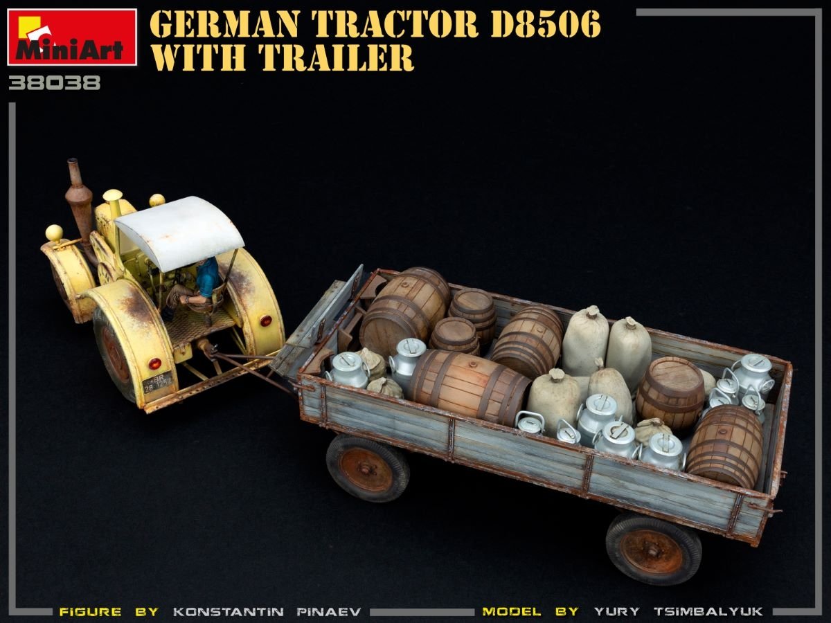 MiniArt 38038 Tracteur allemand D8506 avec remorque 1/35 – image 11