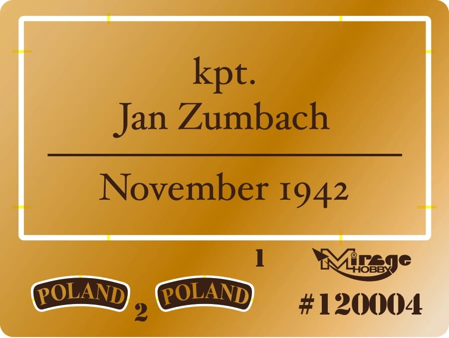 Mirage 120004 Sqn/Ldr Jan ZUMBACH (novembre 1944) 200 mm – Bild 3