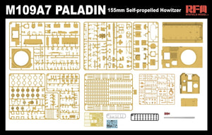 Maquette Rye Field 5129 M109A7 PALADIN Obusier automoteur de 155 mm avec chenilles fonctionnelles, échelle 1/35 – immagine 5