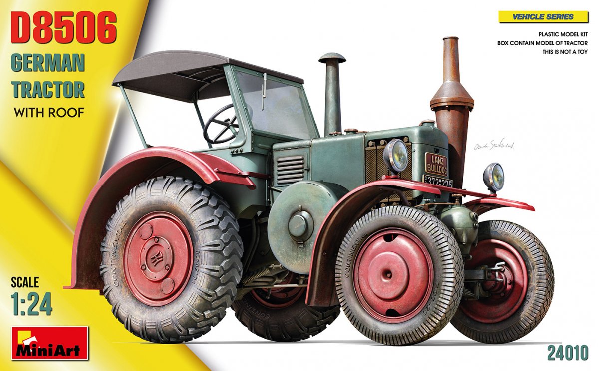 MiniArt 24010 Tracteur allemand D8506 avec toit 1/24