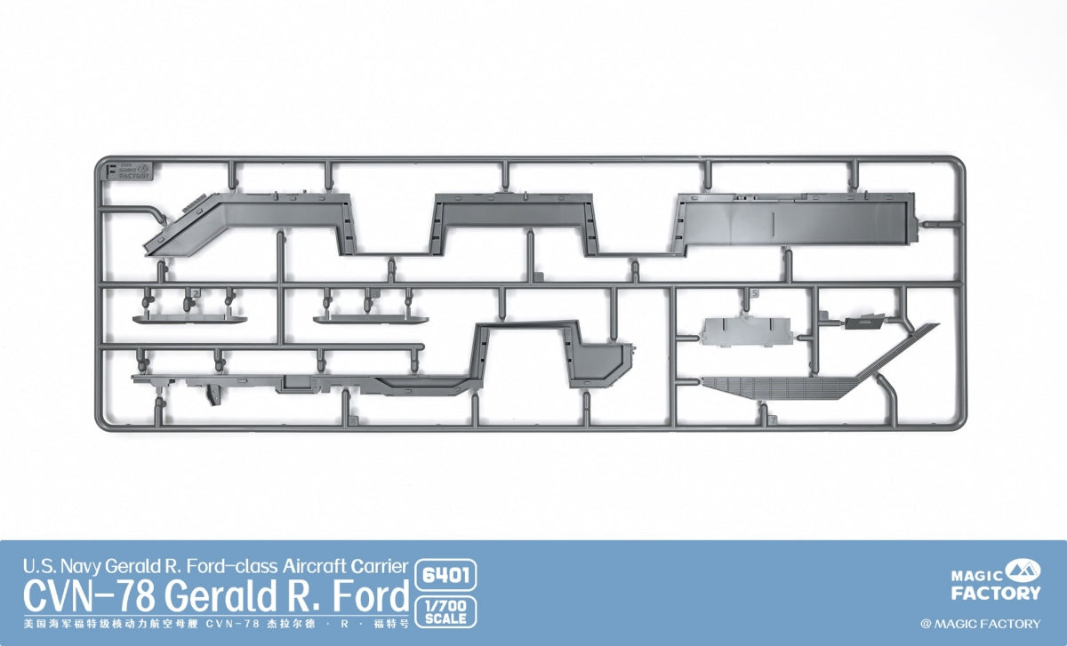 Magic Factory 6401 USS Gerald R. Ford (CVN-78) - Porte-avions de classe Gerald R. Ford de l&amp;#39;US Navy, échelle 1/700 – immagine 10