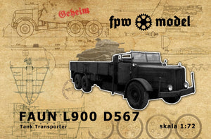 FPW Modèle 72003 Transporteur de chars Faun L900 (Cabine ouverte WH) 1/72
