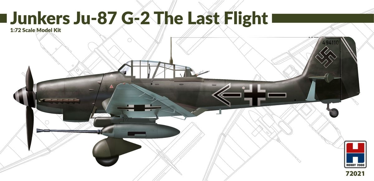 Hobby 2000 72021 Junkers Ju-87 G-2 Le Dernier Vol 1/72