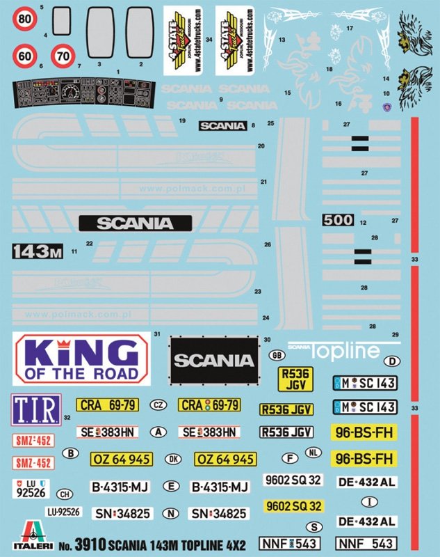 Italeri 3910 SCANIA 143M TOPLINE 4x2 1/24 – Bild 2