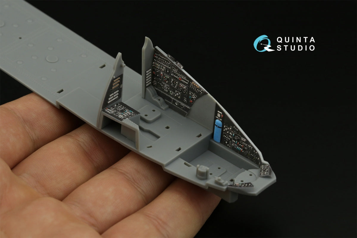 Intérieur imprimé en 3D et coloré sur papier décalcomanie Quinta Studio QD48406 Mi-24 Nato Hind (Trumpeter) 1/48 – image 12