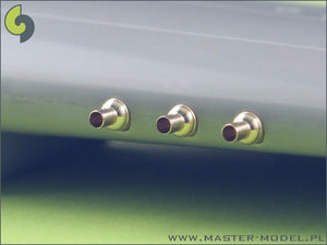 Master AM-48-025 P-40 EN - carénages avec tubes de souffle pour Browning .50cal (6 pièces) (1/48)  – Bild 6