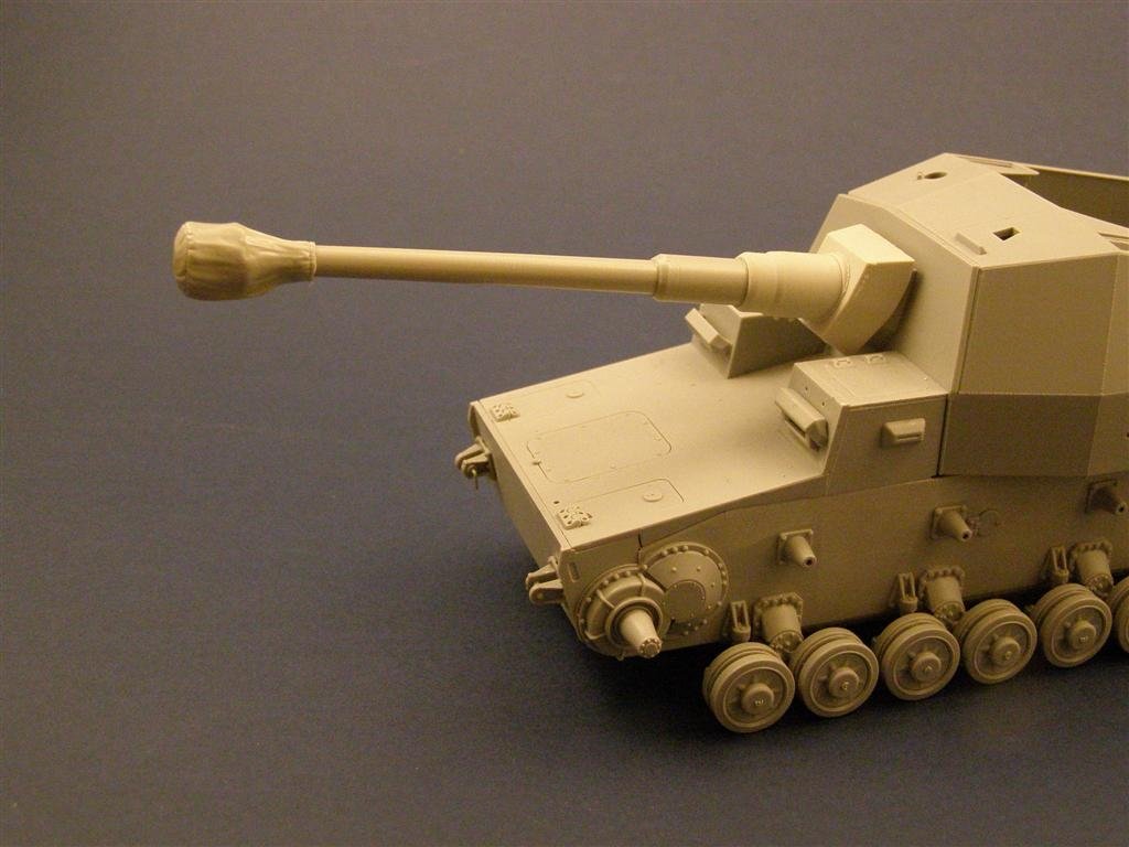 Canon Panzer Art RE35-042 avec housse en toile pour « Dicker Max » 1/35