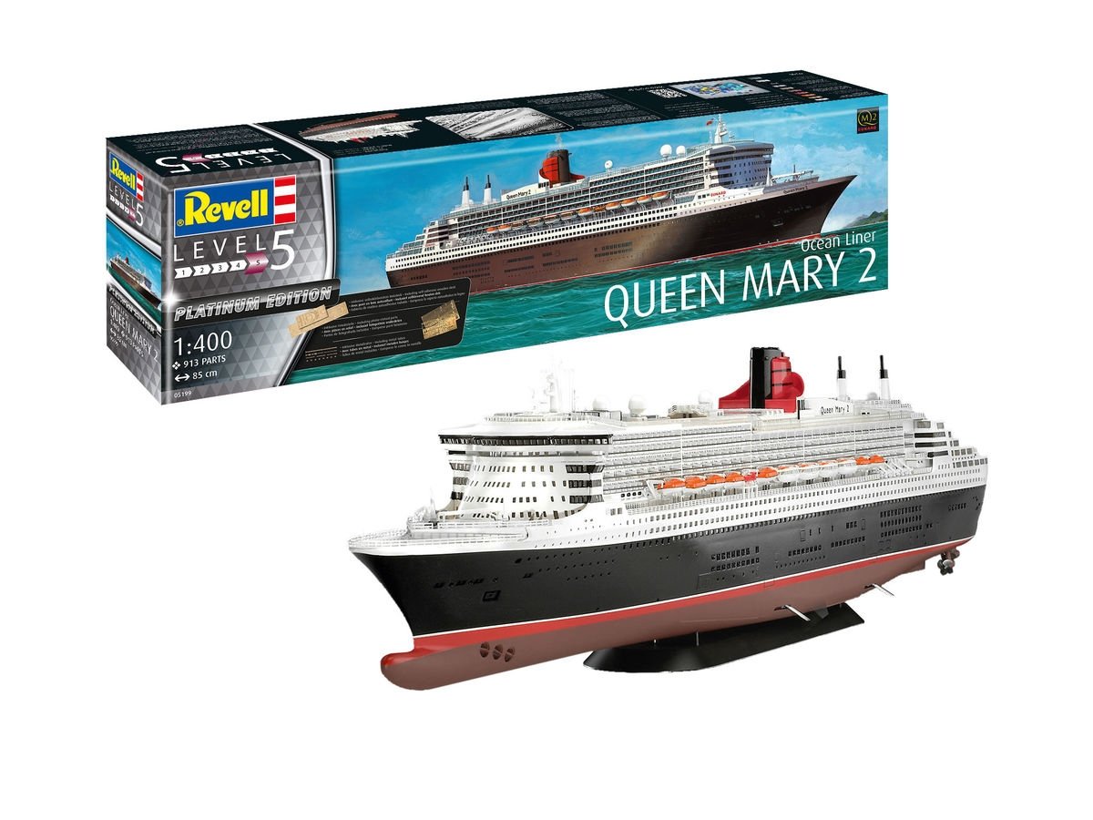 Revell 05199 Paquebot Queen Mary 2 Édition Platine 1/400