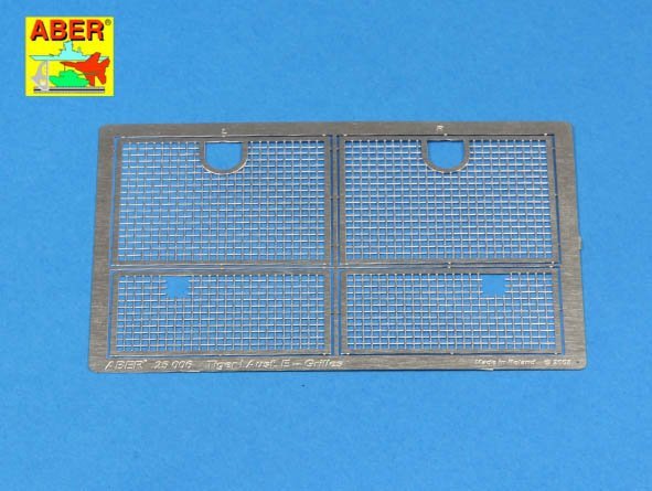 Aber 25006 Grilles pour Sd.Kfz.181 Tiger I (1/25) 