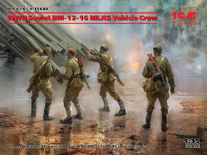 ICM 35648 Équipage du véhicule lance-roquettes multiple soviétique BM-13-16 de la Seconde Guerre mondiale, échelle 1/35