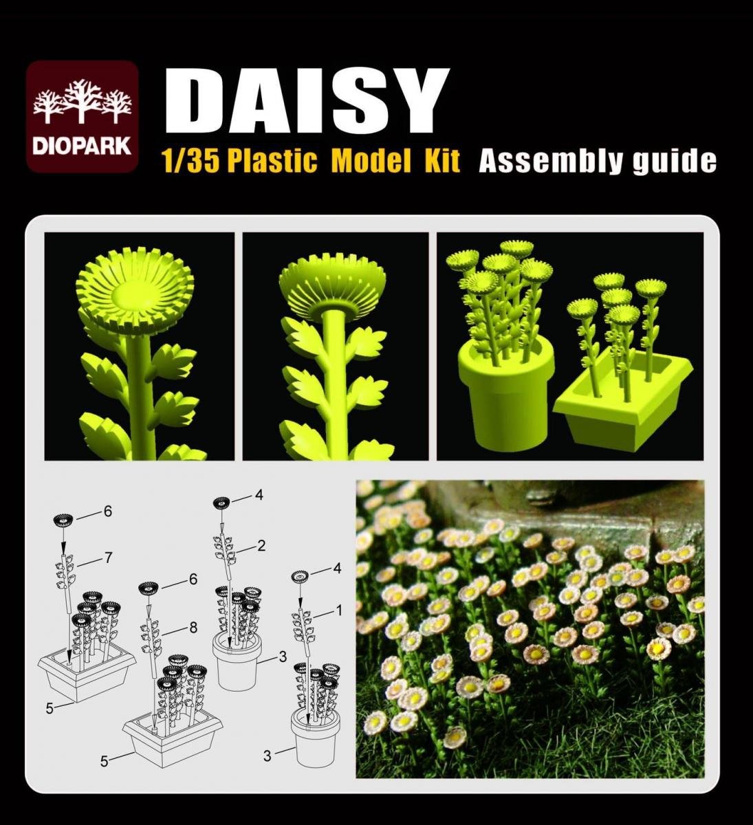 Diopark 35002 Série de plantes Marguerite 1/35 – image 2