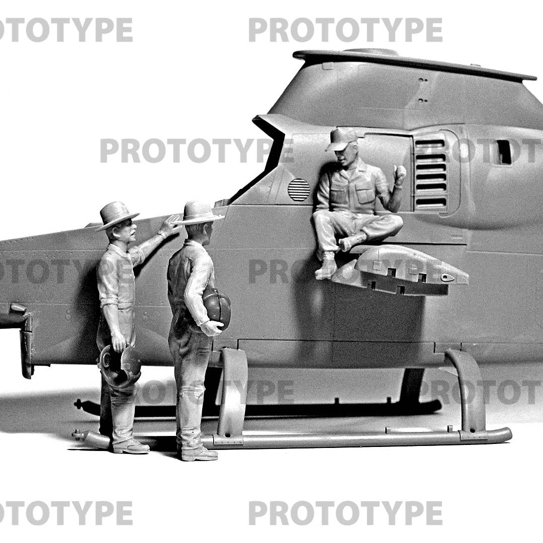 ICM 32114 Pilotes d&amp;#39;hélicoptères américains Guerre du Vietnam 1/32 – image 3