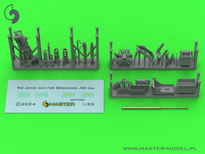 Master GM-35-073 Browning M2HB calibre .50 (12,7 mm) - pour montage sur anneau M49 (chariot D40721 / berceau D40733 / étui D40731 ou D90078) 1/35