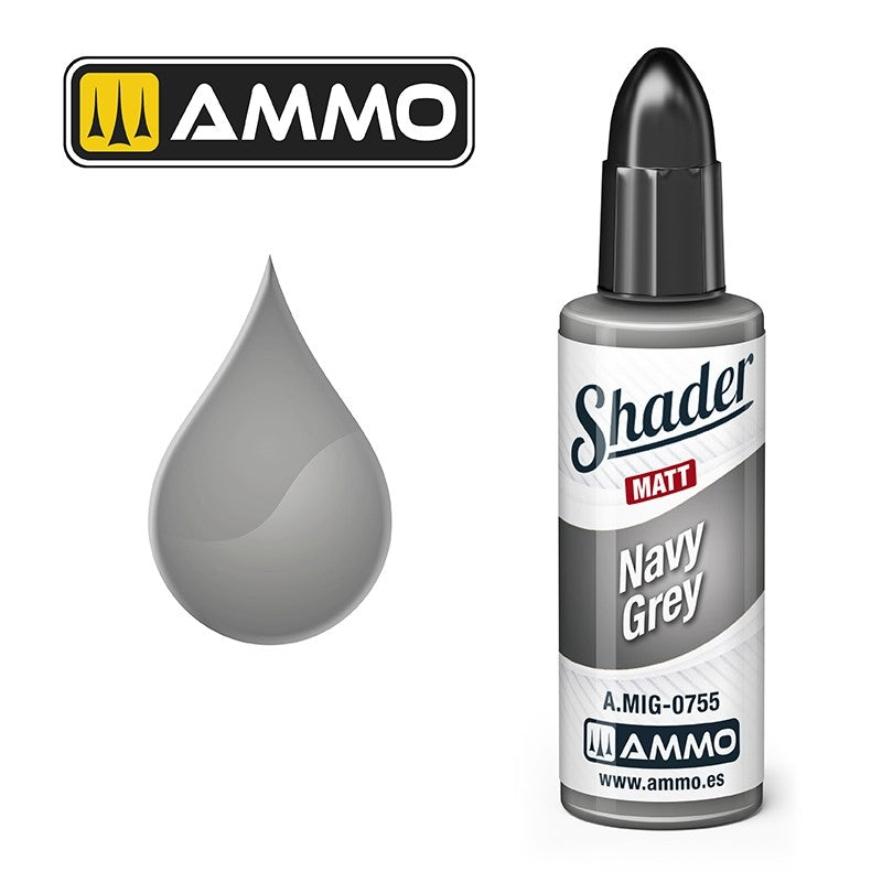 Munitions de Mig Jimenez A.MIG 0755 Navy Grey Shader Matt
