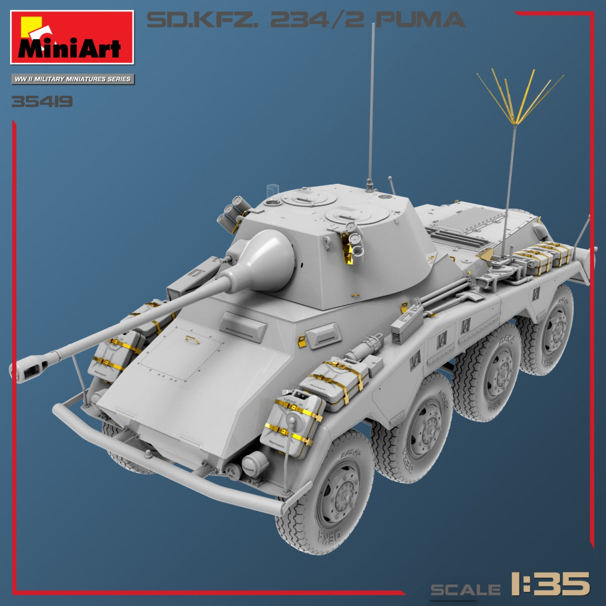 MiniArt 35419 SD.KFZ.234/2 PUMA 1/35 – immagine 9
