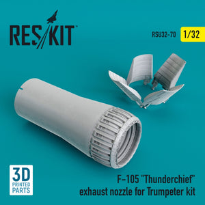 RESKIT RSU32-0070 F-105 « THUNDERCHIEF » TUYAU D&amp;#39;ÉCHAPPEMENT POUR MAQUETTE TRUMPETER 1/32 – Bild 2
