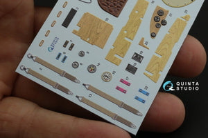 Intérieur imprimé en 3D et coloré sur papier décalcomanie (Wingnut Wings) Quinta Studio QD32085 Albatros DV 1/32  – immagine 13