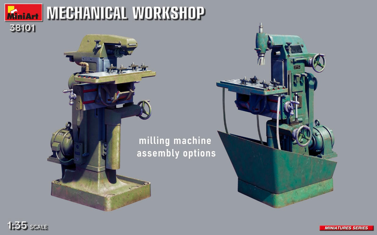 MiniArt 38101 MECHANICAL WORKSHOP includes 2 figures 1/35 – image 3