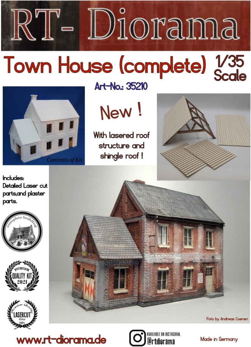 RT-Diorama 35210 Maison de ville (Système modulaire) 1/35
