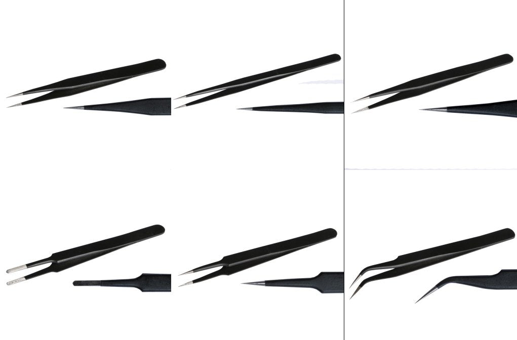 Ensemble de pinces de précision Fine-Art FA-516, 6 pièces.