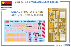 MiniArt 38083 G506 4x4 1,5 t Camion de livraison de panneaux 1/35 – immagine 2