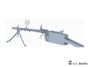 ET Model P06-002 Boîte de munitions pour mitrailleuse allemande MG34 de la Seconde Guerre mondiale (imprimée en 3D) 1/6 – image 2