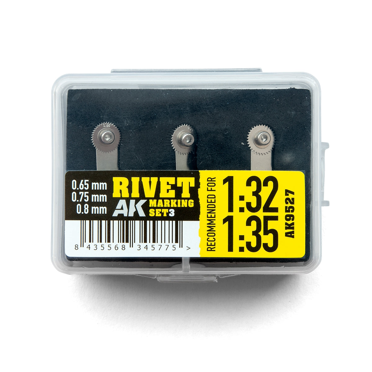AK Interactive AK9527 JEU DE MARQUAGE DE RIVETS 3 (RECOMMANDÉ POUR LES ÉCHELLES 1/32 ET 1/35)