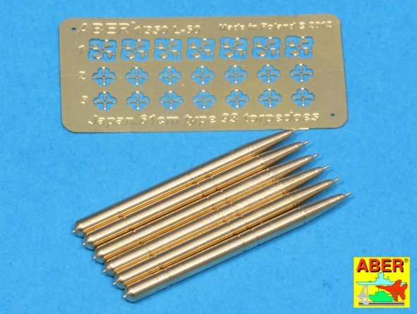 Aber 350L-60 Coffret de 6 torpilles japonaises 61 cm Type 93 (1/350)