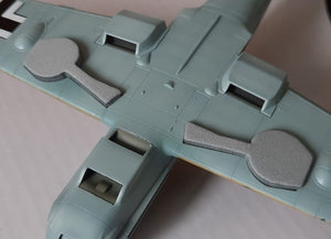 Omask 74803 Bouchons de puits de train d&amp;#39;atterrissage pour Bf 109 E (pour Eduard) 1/48 – Bild 4