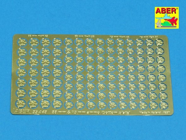 Aber 35A048 Fond pour étuis de projectiles de 88 et 75 mm (allemands) (1/35)