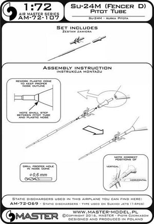 Master AM-72-107 Sukhoi Su-24M (Fencer D) - Tube pilote 1/72 – immagine 4