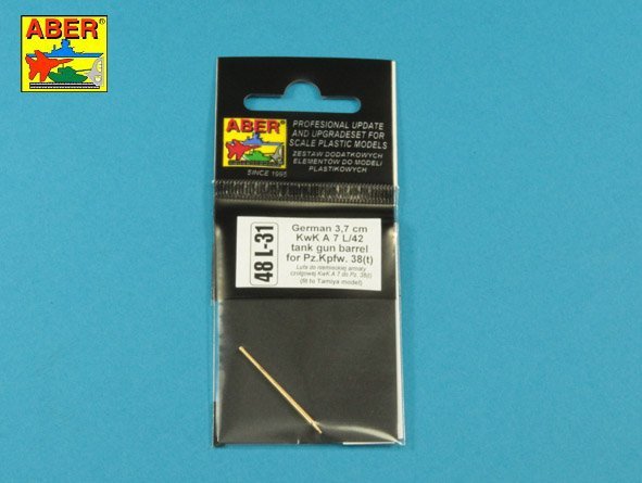 Canon de char allemand Aber 48L-31 de 3,7 cm KwK A 7 L/42 pour Pz.Kpfw. 38(t) (1/48) – immagine 8