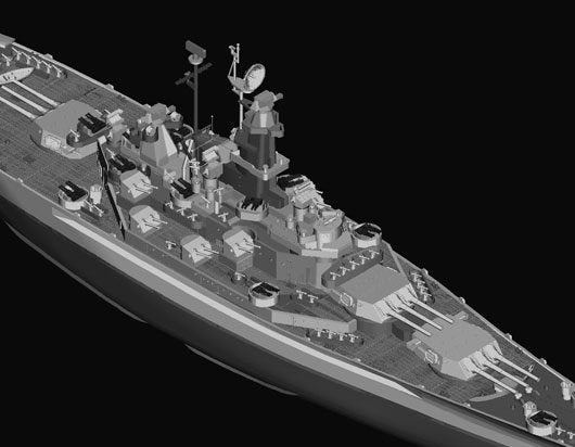 Trumpeter 05760 USS South Dakota BB-57 1/700 – image 6