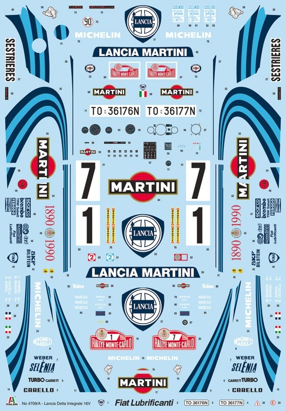 Italeri 4709 Lancia Delta HF intégrale 16v 1/12 – image 4