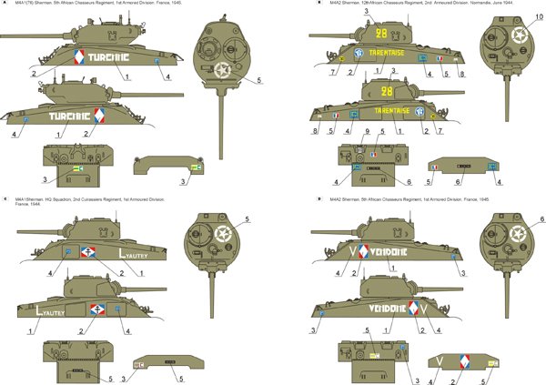 ToRo Modèle 35D44 - Chars Sherman des Forces françaises libres vol.1 1/35 – image 2