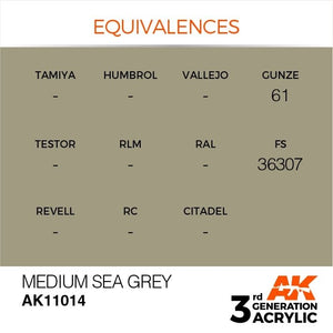 AK Interactive AK11014 Gris mer moyen 17 ml – imagen 3