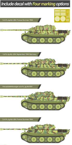 Academy 13539 German Sd.Kfz. 173 Jagdpanther Ausf.G1 1/35 – zdjęcie 3