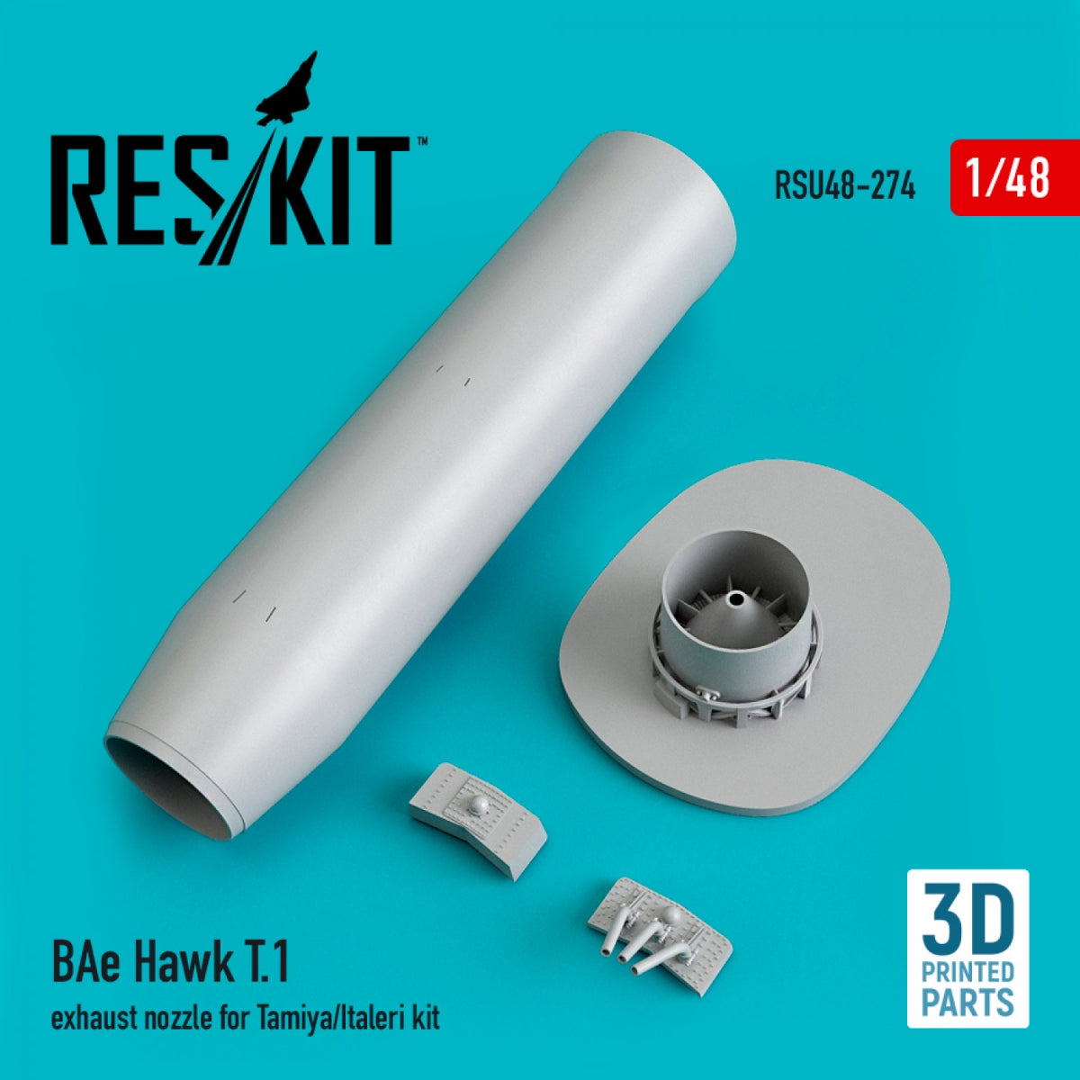 RESKIT RSU48-0274 BAE HAWK T.1 TUYAU D'ÉCHAPPEMENT POUR MAQUETTE TAMIYA/ITALERI (IMPRIMÉ EN 3D) 1/48