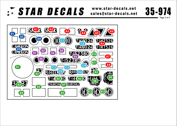 Star Decals 35-974 Chars britanniques en Italie n° 1 1/35 – immagine 2
