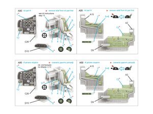 Intérieur imprimé en 3D et coloré sur papier décalcomanie Quinta Studio QD72211 Bristol Blenheim Mk.IV (Airfix) 1/72  – image 11